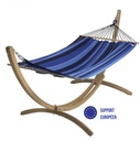 Hamac set EsKapade bleu Saphir - structure en bois - JOBEK, 018911, HAMAC, ESKAPADE, JOBEK