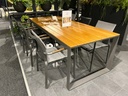 Ensemble de jardin Heritage & Melbourne – Table teck 220 cm + 6 chaises | 4 Seasons Outdoor
