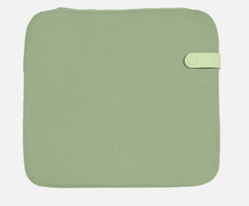 Galette outdoor chaise FERMOB - 41 x 38 cm - Color MIX Vert eucalyptus, COUSSIN, vert eucalyptus, COLOR MIX, GALETTE, 2721C2