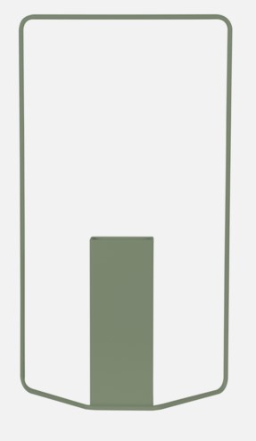 [FERMOB-312082] Vase rectangulaire H.62cm ITAC de Fermob, FERMOB, ITAC, 3120 (Cactus)