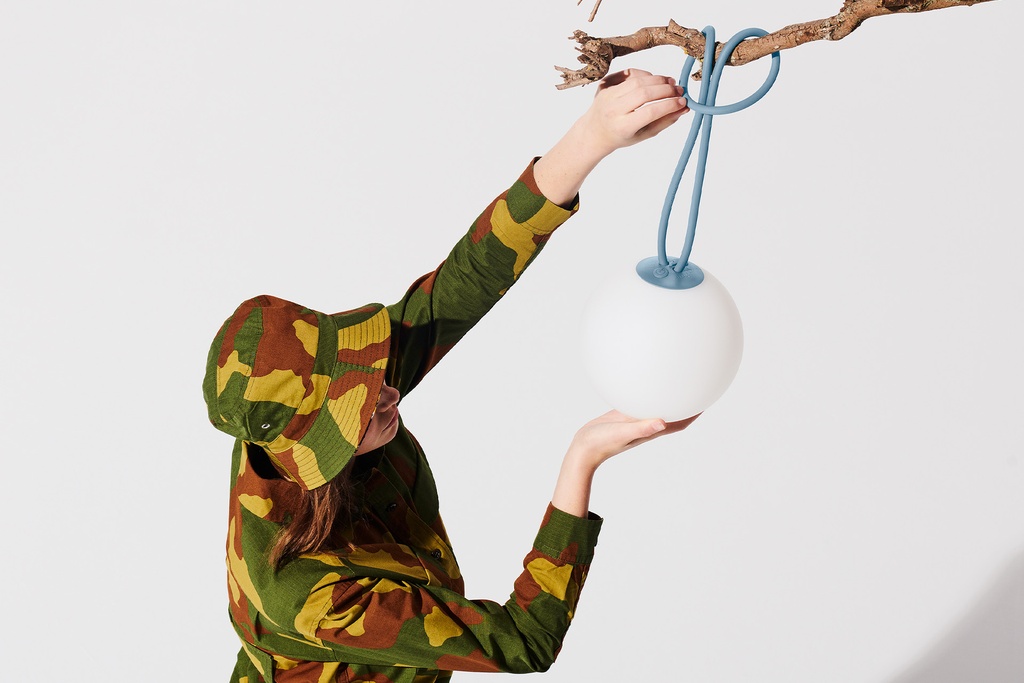 [FATBOY-106344] Lampe sphérique "Wave blue" BOLLEKE - FATBOY, BOLLEKE, 106344