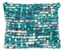Coussin mix bleu 40x40 cm - J-LINE, 48802, 5415203488022