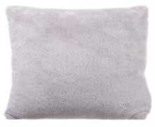 Coussin polyester gris 40x40x10cm - J-LINE, 49158, 5415203491589