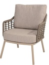 PUGLIA low Chaise de jardin basse - couleur: "latté" TASTE by 4 seasons outdoor