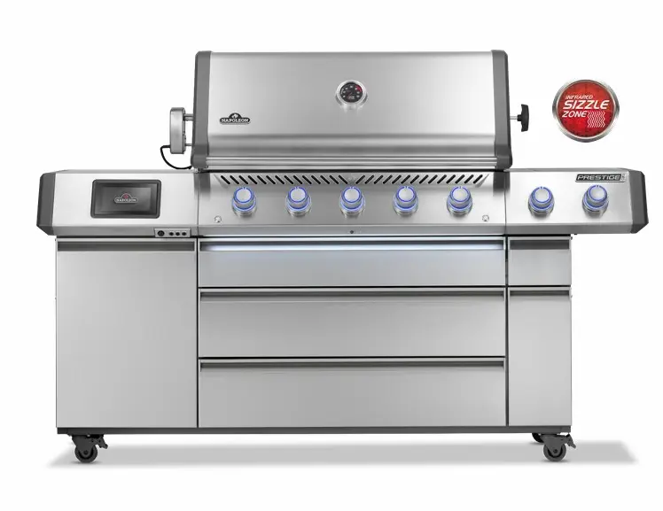 [NAPOLEON-PRO665VXRSIBPSS-NL] PRESTIGE PRO 665 - Barbecue napoléon connecté - couleur INOX - rôtisserie incluse
