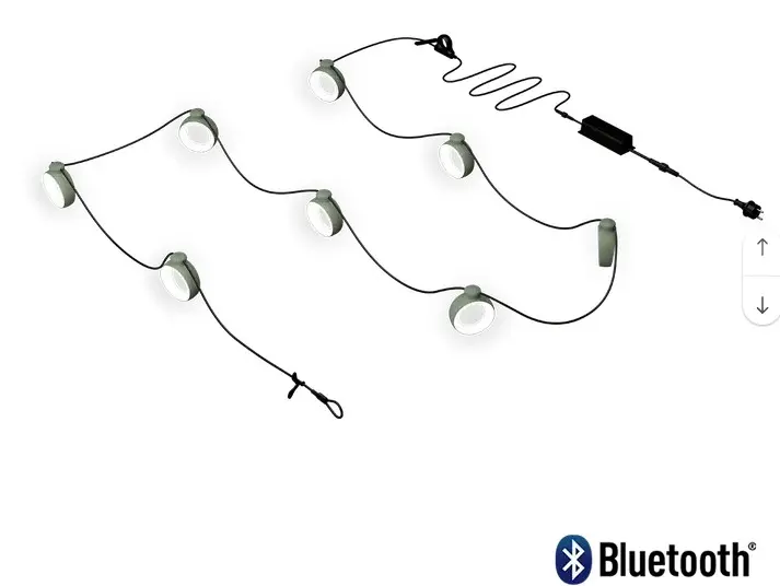 [FERMOB--350182] HOOPIK Guirlande lumineuse L.1200 cm - Type E & F de Fermob (Cactus)