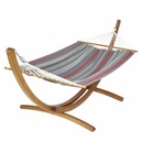 Hamac set MARACANA rouge gris - JOBEK, 3589810175629, 017562, HAMAC, JOBEK
