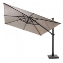 Parasol déporté Siesta Premium 300x300 cm  – Solefin Charcoal | 4 Seasons Outdoor