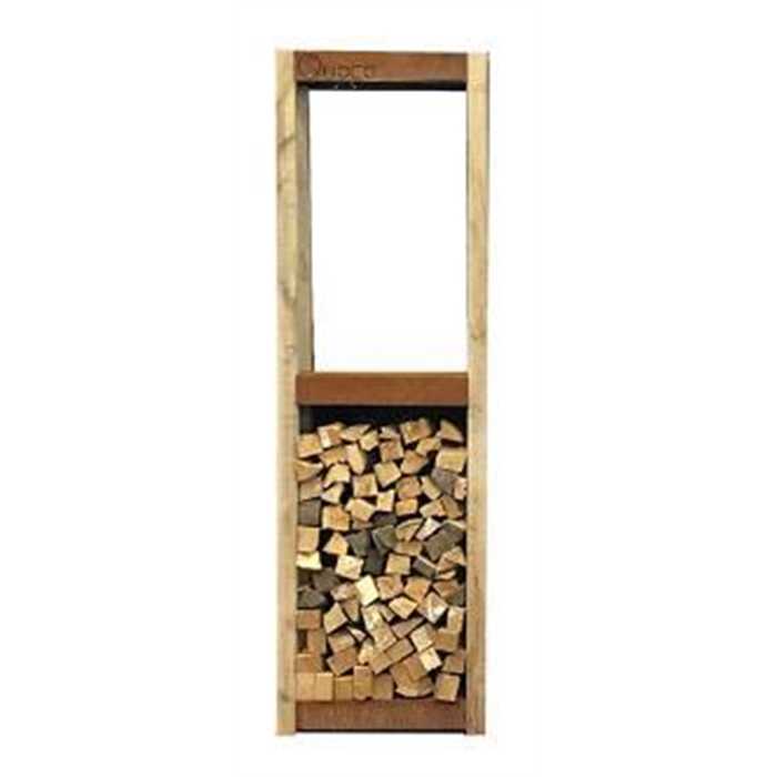 [QUOCO 30011] Etagère avec 2 étages de stockage de bois étroite en corten - Quoco Cremagliera, 30011, 8719992234318, 93030011
