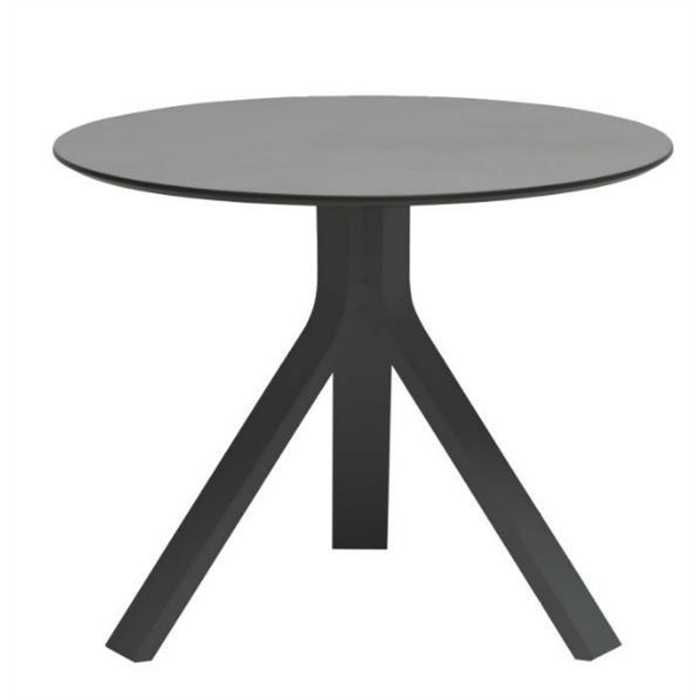 Table basse - 60x48 aluminium anthracite plateau en hpl silverstar gris - FREDDIE - STERN, 431577, 4010187144332