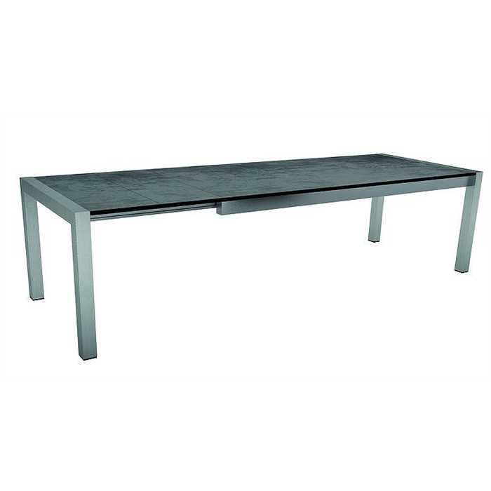 [STERN - 431729] Table extensible STERN inox avec plateau CIMENT 214(254/294)x100x75, extensible, 431729