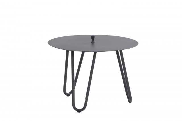 Table basse ronde de jardin en aluminium anthracite - hauteur 40 diamètre 60 cm - COOL - 4 SEASONS, 8718144549683, 19293, COOL