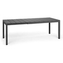 RIO Table de jardin extensible en résine de couleur anthracite 140/210 cm  - Nardi