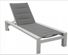 [4SO - 89665 TRANSAT PALACE BLANC] Transat Palace blanc – Bain de soleil aluminium | 4 Seasons Outdoor - Modèle d'expo