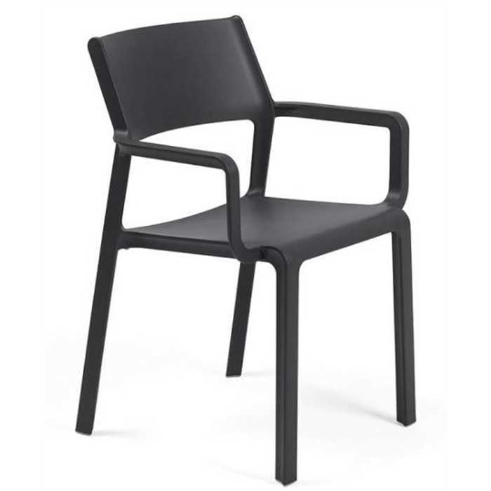 [NARDI-40250.02.000] Chaise de jardin en résine de couleur anthracite TRILL - NARDI, 4025002000, TRILL1, 40250.02.000
