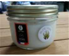 Bougie 55 à 75h familia wiss m blanc - aloe vera - ab candle, 3700632226935