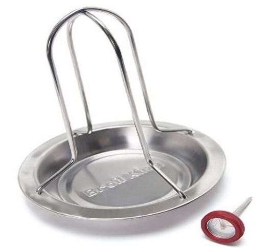 Support à Poulet BBQ Inox Broil King 69132 – Cuisson Verticale Parfaite & Thermomètre Intégré