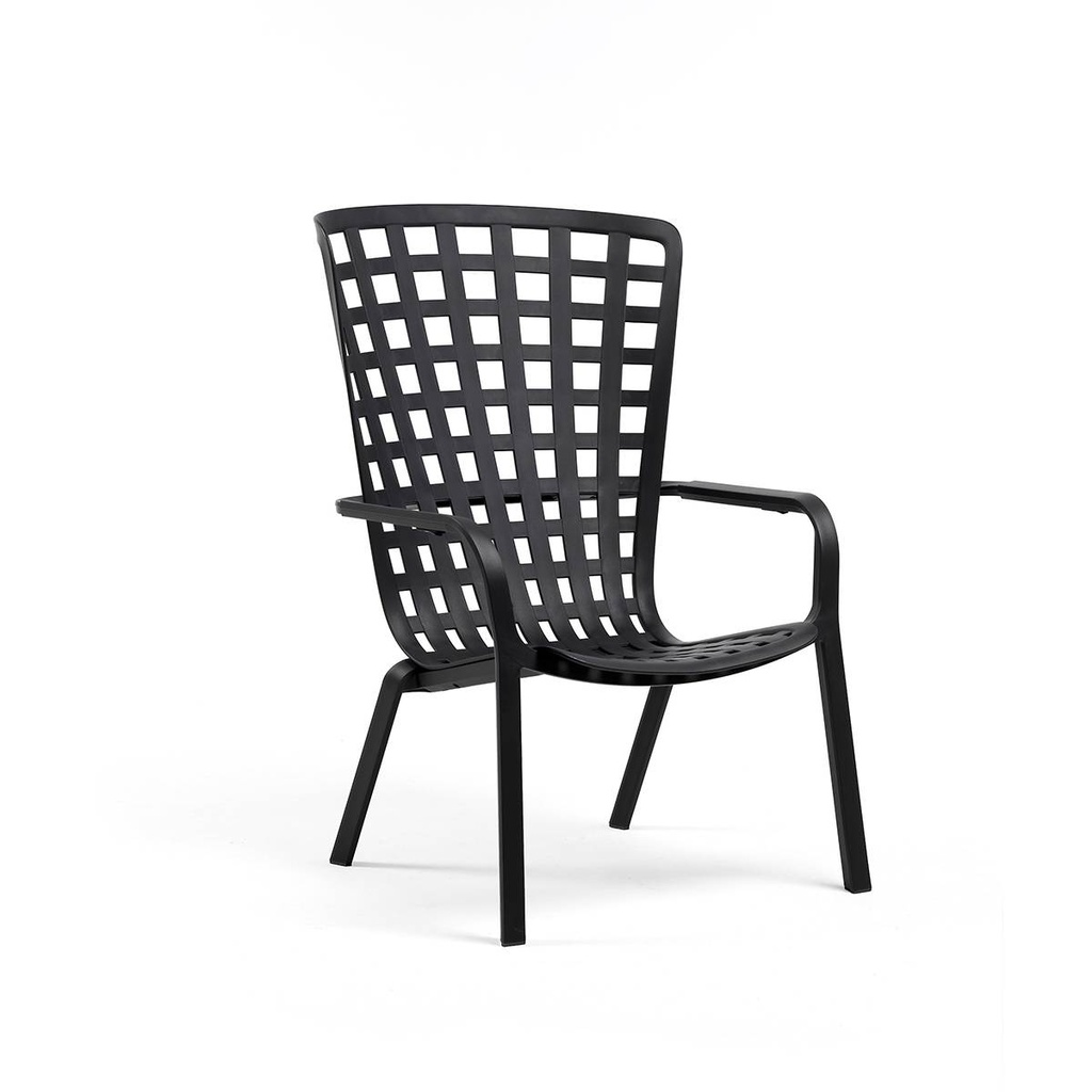 [NARDI-40300.02.000.04] Folio fauteuil de jardin en résine anthracite - NARDI, 40300.02.000.04, folio anthracite